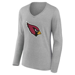Arizona Cardinals  Women's Team Authentic Personalized Name & Number Long Sleeve V-Neck T-Shirt