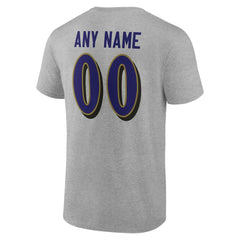 Baltimore Ravens  Team Authentic Personalized Name & Number T-Shirt