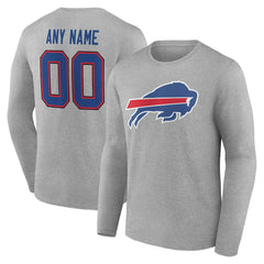 Buffalo Bills  Team Authentic Personalized Name & Number Long Sleeve T-Shirt