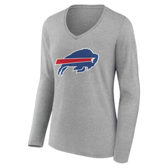 Buffalo Bills  Women's Team Authentic Personalized Name & Number Long Sleeve V-Neck T-Shirt