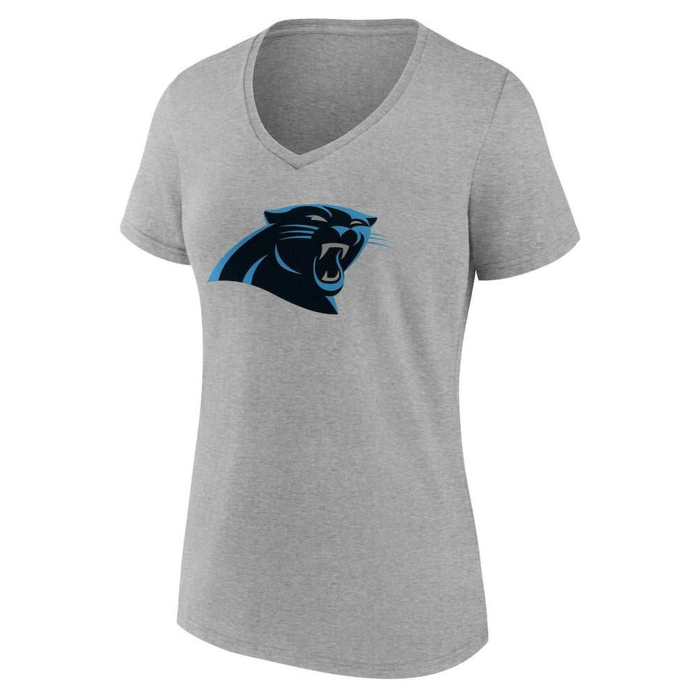 Carolina Panthers  Women's Team Authentic Personalized Name & Number V-Neck T-Shirt