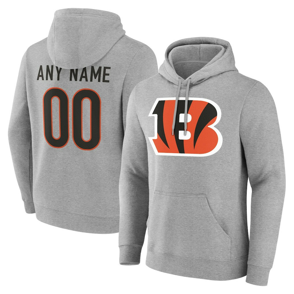 Cincinnati Bengals  Team Authentic Personalized Name & Number Hoodie