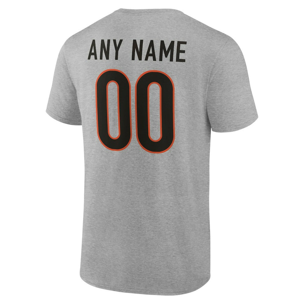 Cincinnati Bengals  Team Authentic Personalized Name & Number T-Shirt