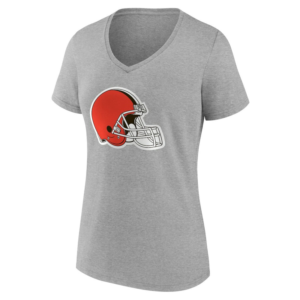 Cleveland Browns  Women's Team Authentic Personalized Name & Number V-Neck T-Shirt