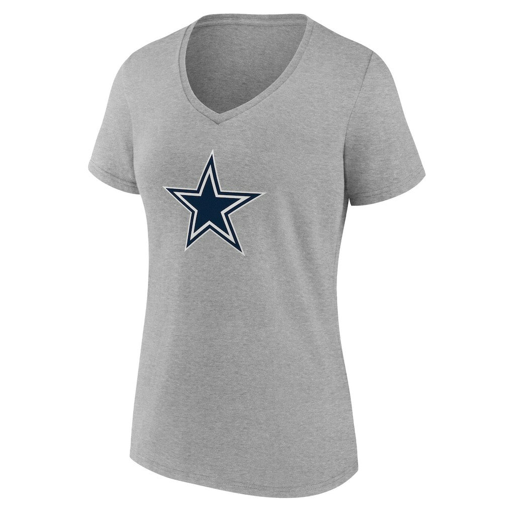 Dallas Cowboys  Women's Team Authentic Personalized Name & Number V-Neck T-Shirt