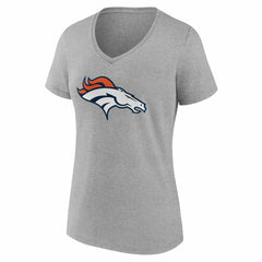 Denver Broncos  Women's Team Authentic Personalized Name & Number V-Neck T-Shirt