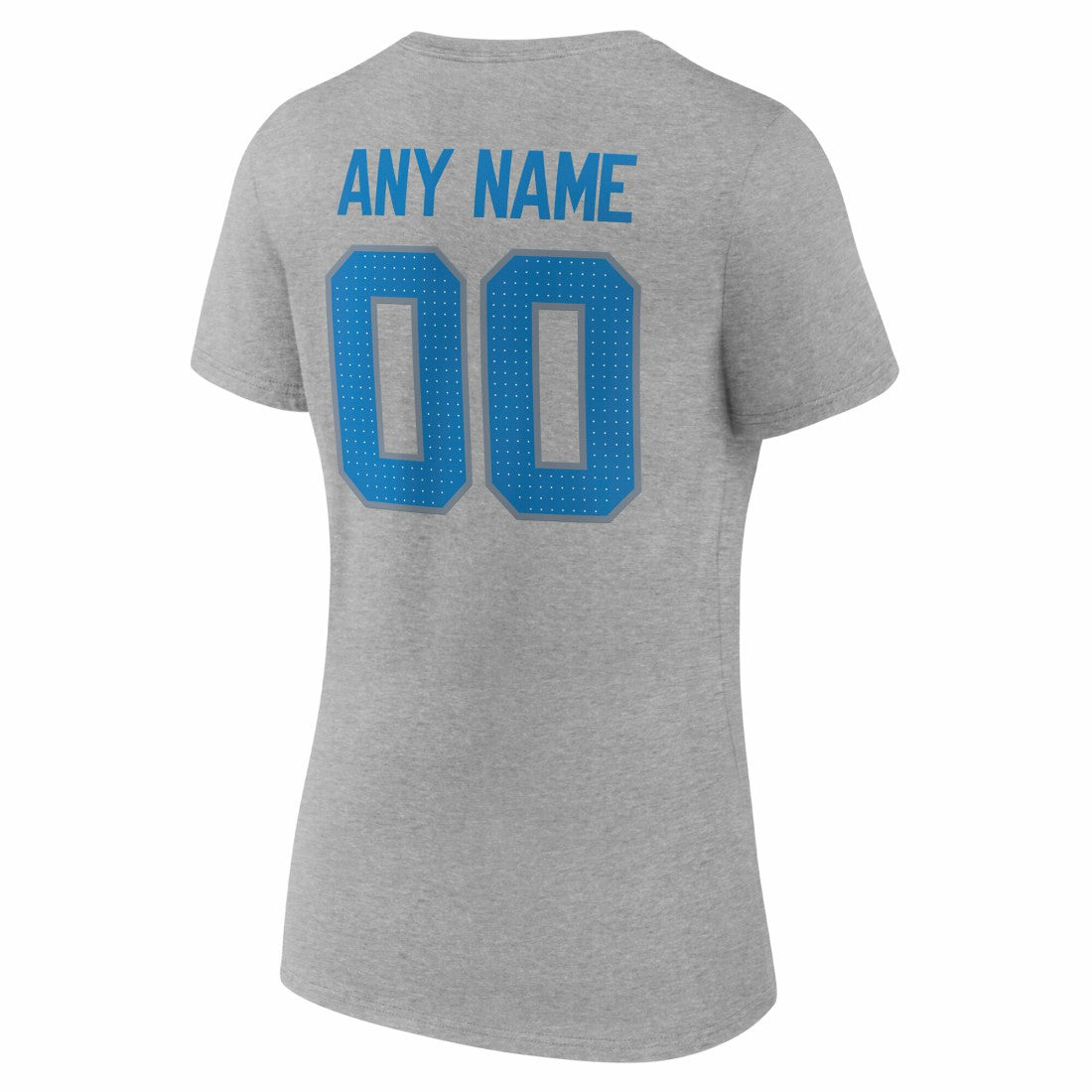 Detroit Lions  Women's Team Authentic Personalized Name & Number V-Neck T-Shirt
