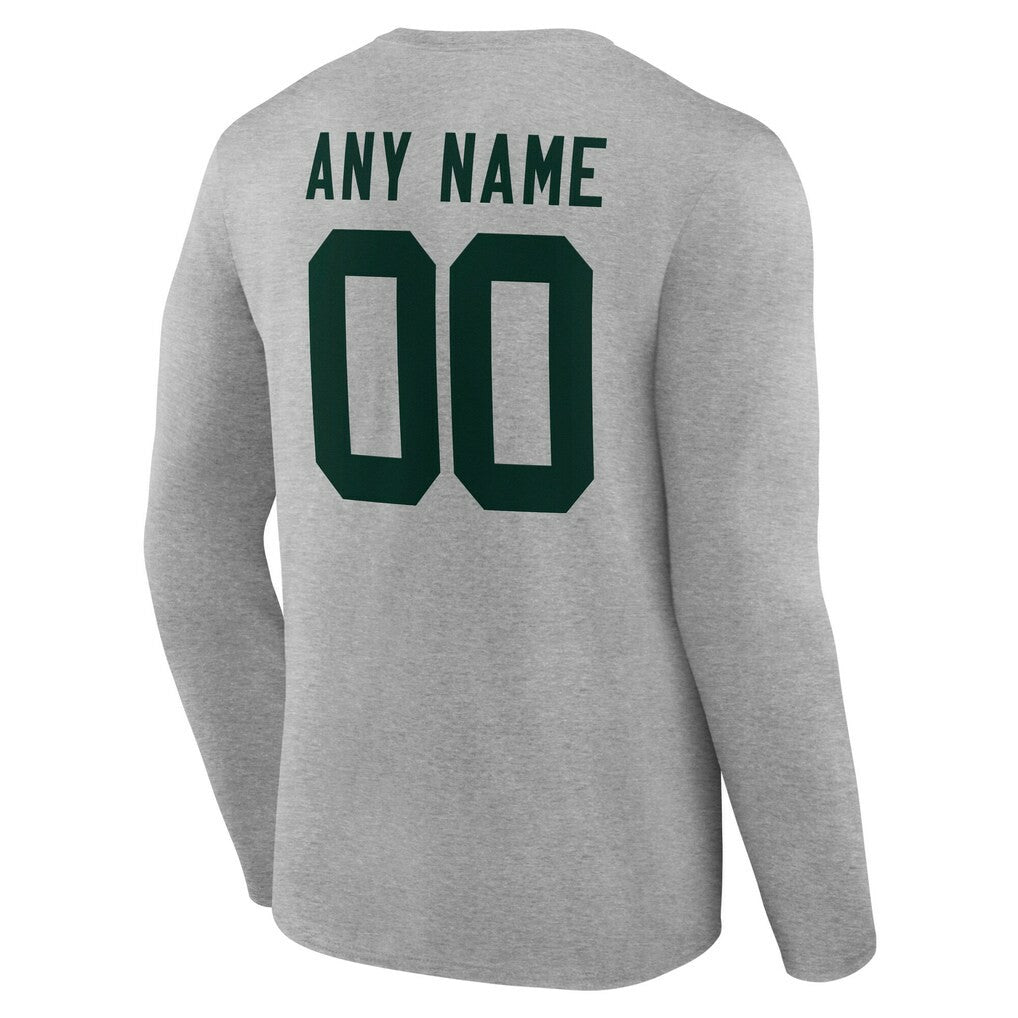 Green Bay Packers  Team Authentic Personalized Name & Number Long Sleeve T-Shirt