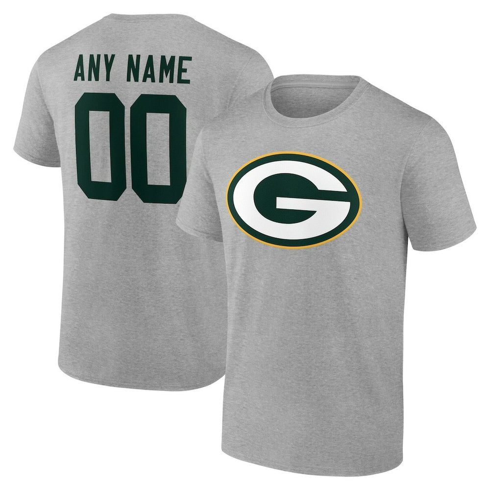 Green Bay Packers  Team Authentic Personalized Name & Number T-Shirt