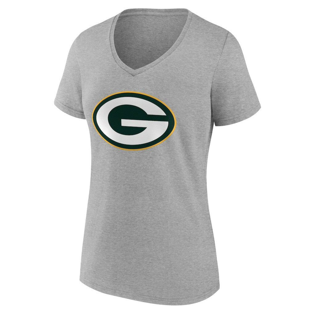 Green Bay Packers  Women's Team Authentic Personalized Name & Number V-Neck T-Shirt