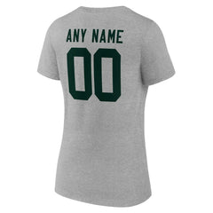 Green Bay Packers  Women's Team Authentic Personalized Name & Number V-Neck T-Shirt
