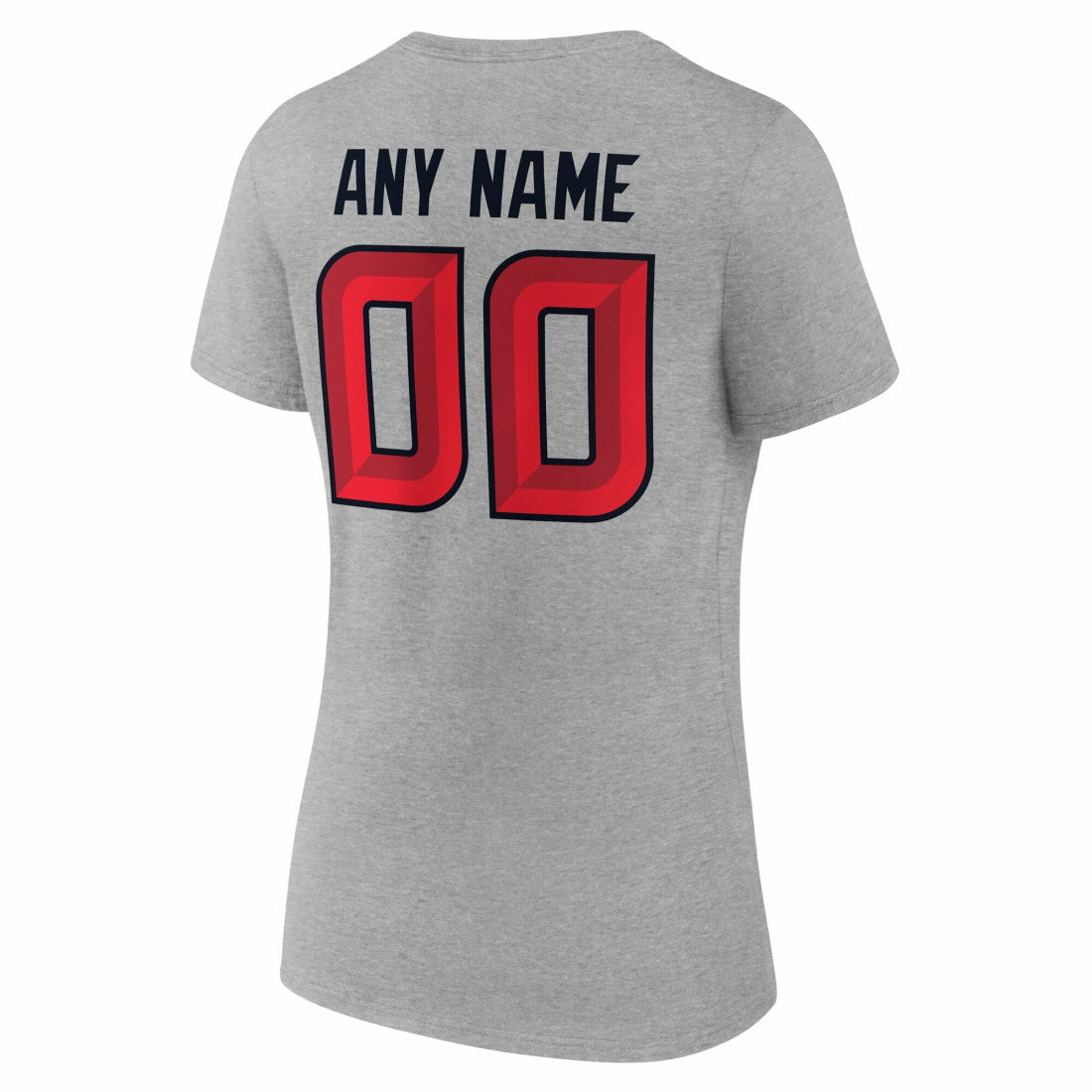 Houston Texans  Women's Team Authentic Personalized Name & Number V-Neck T-Shirt