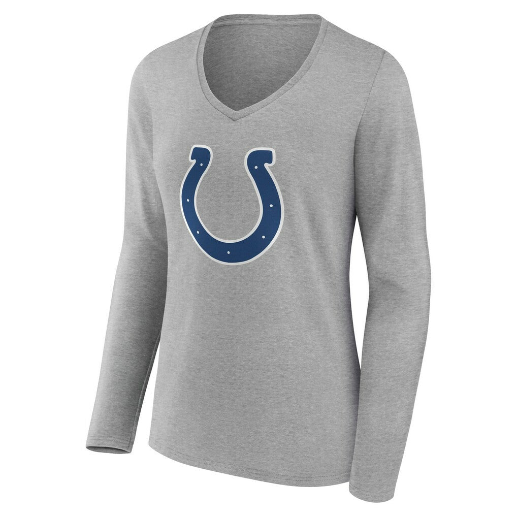 Indianapolis Colts  Women's Team Authentic Personalized Name & Number Long Sleeve V-Neck T-Shirt