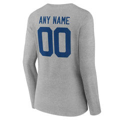 Indianapolis Colts  Women's Team Authentic Personalized Name & Number Long Sleeve V-Neck T-Shirt