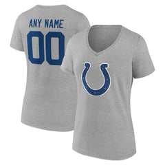 Indianapolis Colts  Women's Team Authentic Personalized Name & Number V-Neck T-Shirt