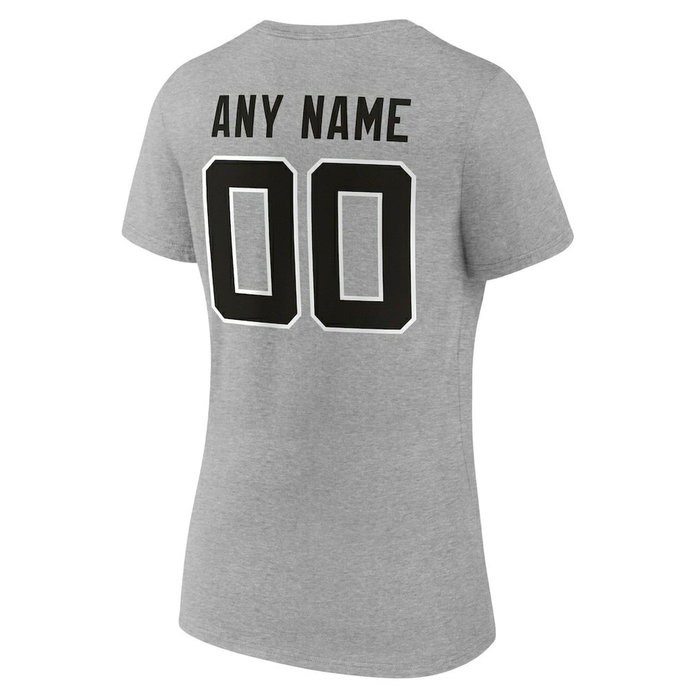 Jacksonville Jaguars  Women's Team Authentic Personalized Name & Number V-Neck T-Shirt