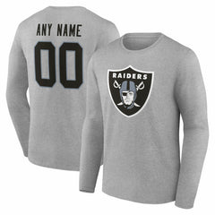 Las Vegas Raiders  Team Authentic Personalized Name & Number Long Sleeve T-Shirt
