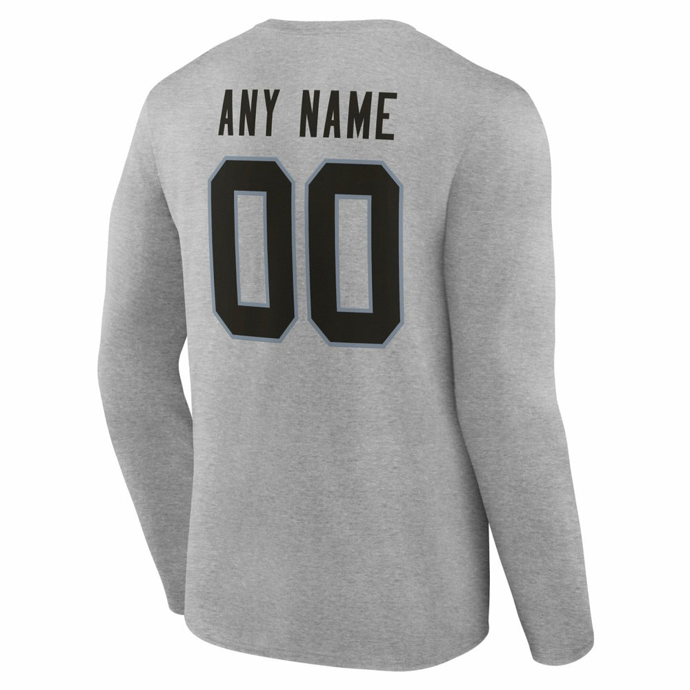 Las Vegas Raiders  Team Authentic Personalized Name & Number Long Sleeve T-Shirt