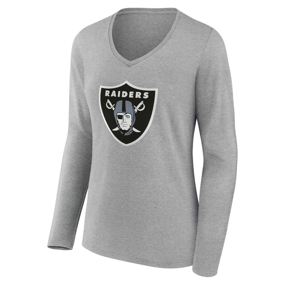 Las Vegas Raiders  Women's Team Authentic Personalized Name & Number Long Sleeve V-Neck T-Shirt