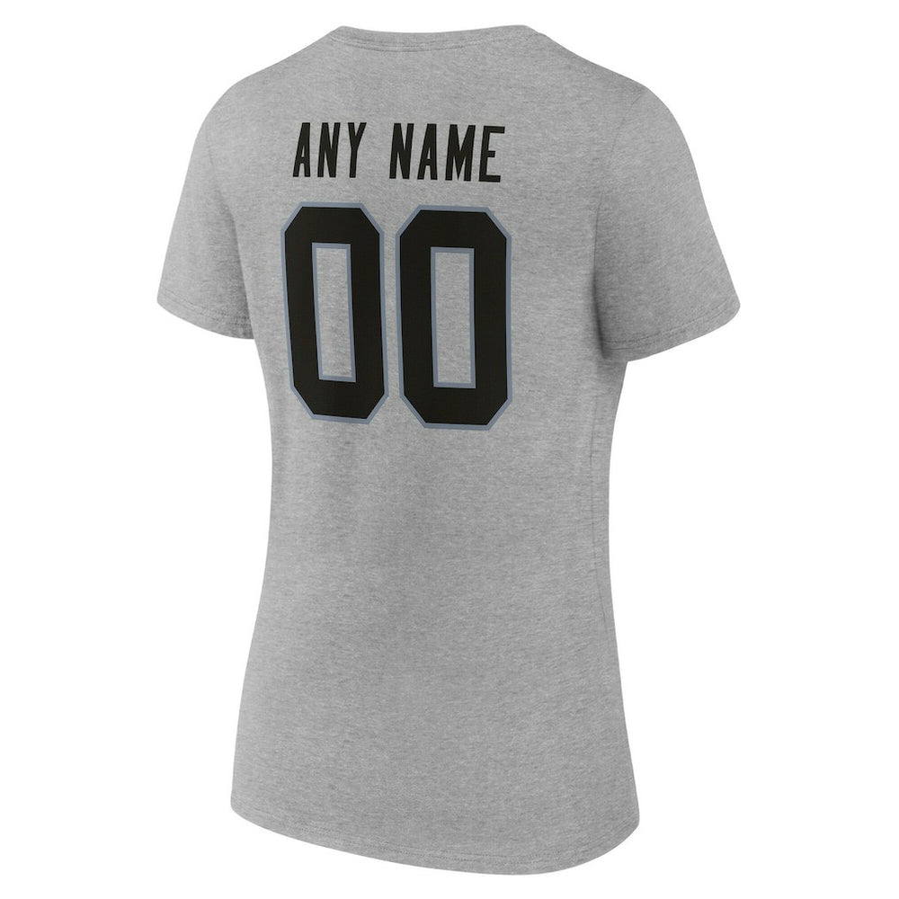 Las Vegas Raiders  Women's Team Authentic Personalized Name & Number V-Neck T-Shirt