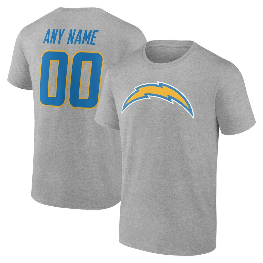 Los Angeles Chargers  Team Authentic Personalized Name & Number T-Shirt