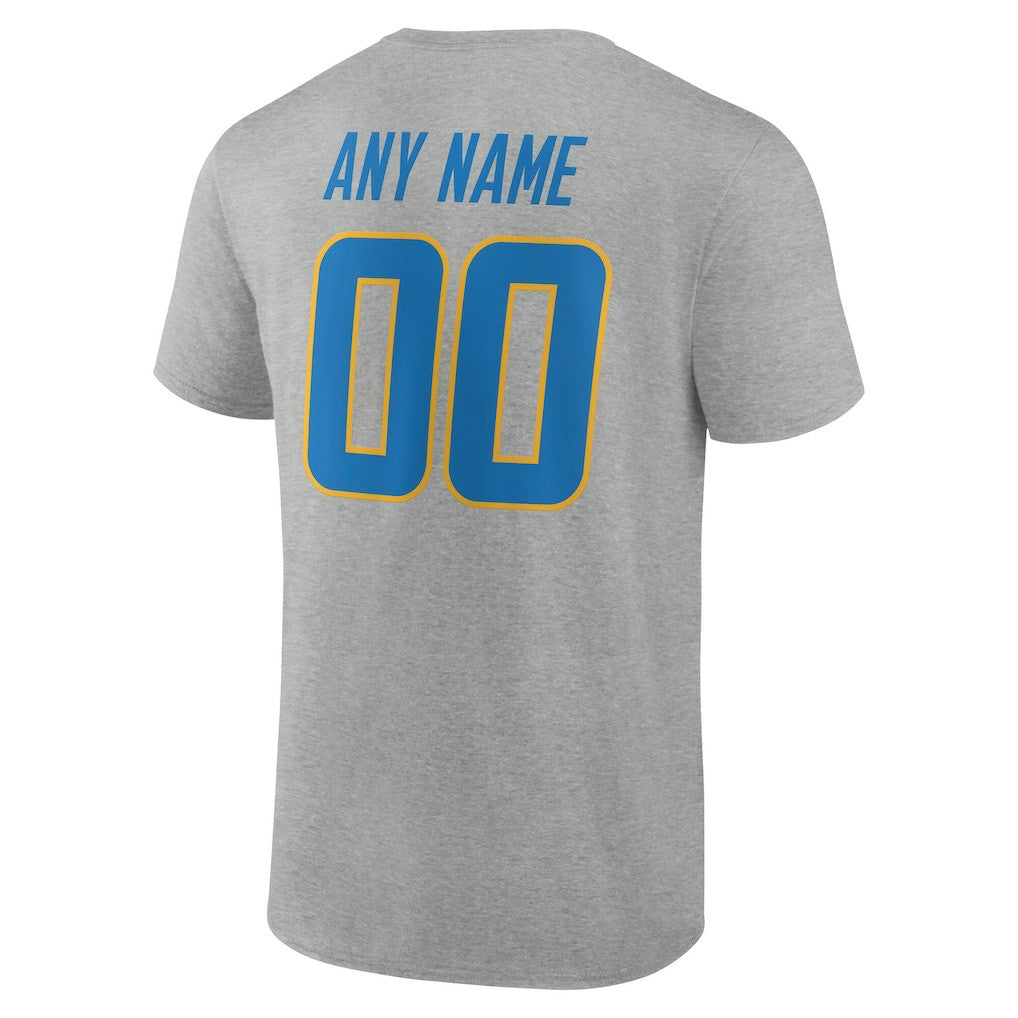 Los Angeles Chargers  Team Authentic Personalized Name & Number T-Shirt