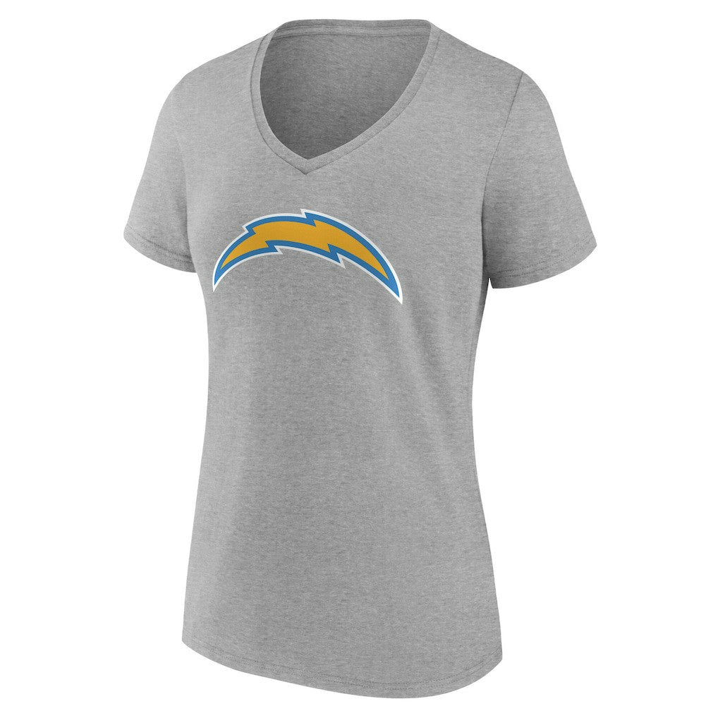 Los Angeles Chargers  Women's Team Authentic Personalized Name & Number V-Neck T-Shirt