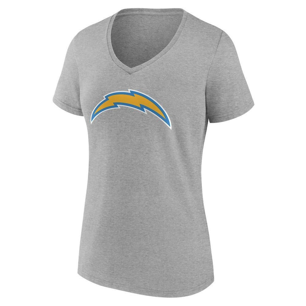 Los Angeles Chargers  Women's Team Authentic Personalized Name & Number V-Neck T-Shirt