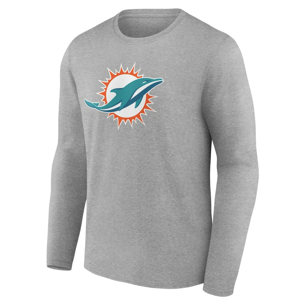 Miami Dolphins  Team Authentic Personalized Name & Number Long Sleeve T-Shirt
