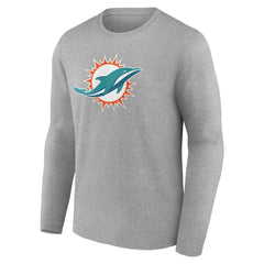 Miami Dolphins  Team Authentic Personalized Name & Number Long Sleeve T-Shirt