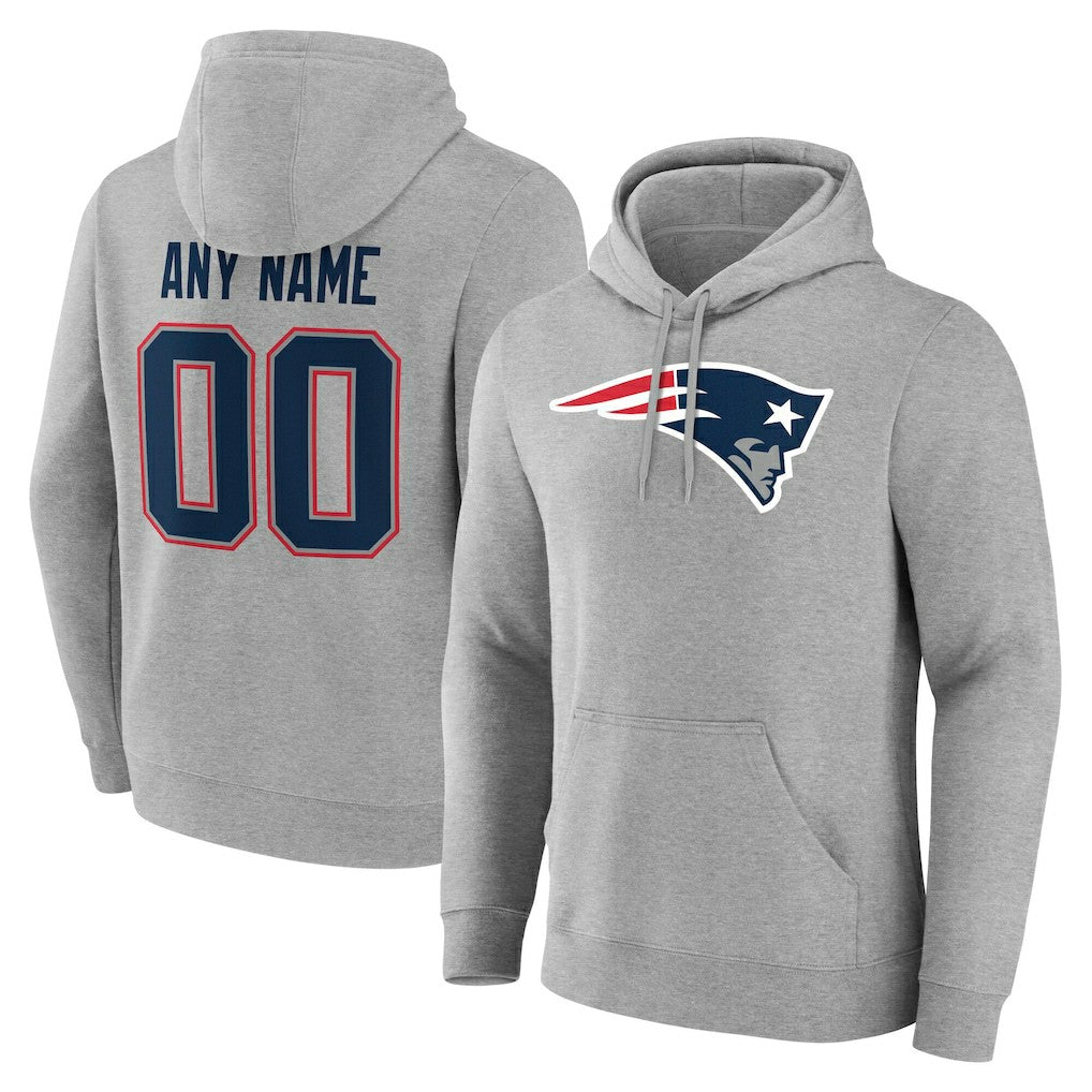 New England Patriots  Team Authentic Personalized Name & Number Hoodie