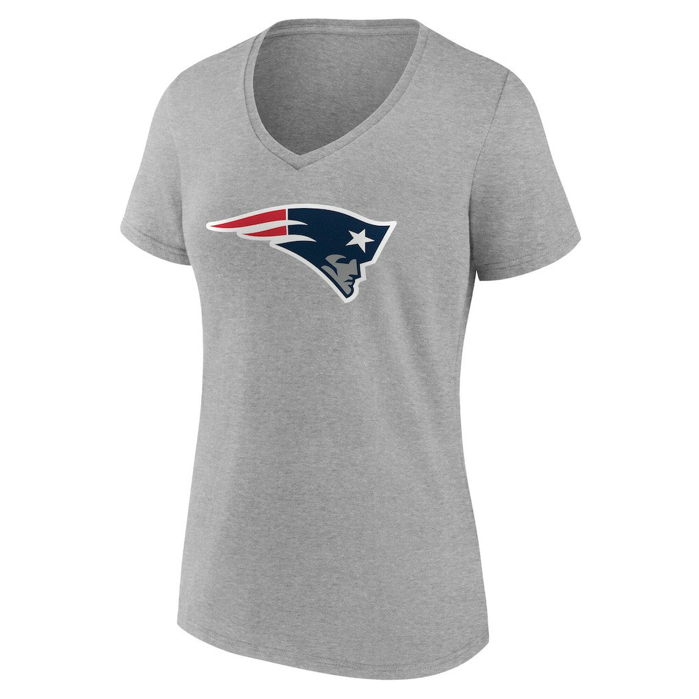New England Patriots  Women's Team Authentic Personalized Name & Number V-Neck T-Shirt