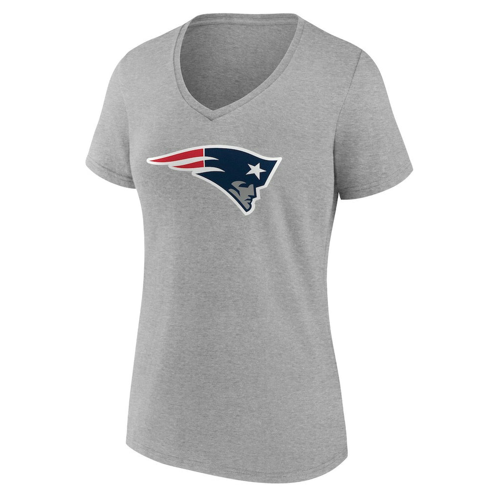 New England Patriots  Women's Team Authentic Personalized Name & Number V-Neck T-Shirt