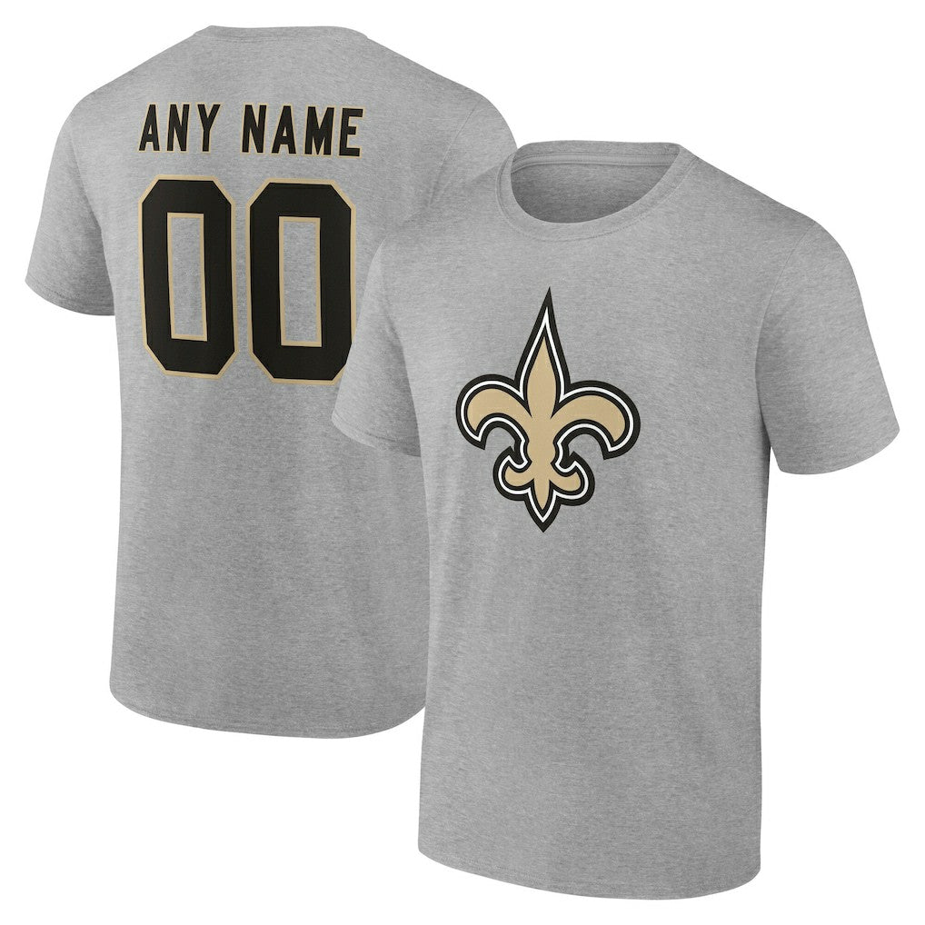 New Orleans Saints  Team Authentic Personalized Name & Number T-Shirt