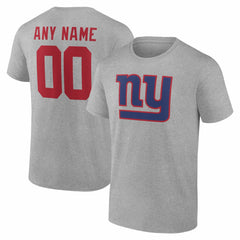 New York Giants  Team Authentic Personalized Name & Number T-Shirt