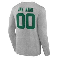 New York Jets  Team Authentic Personalized Name & Number Long Sleeve T-Shirt