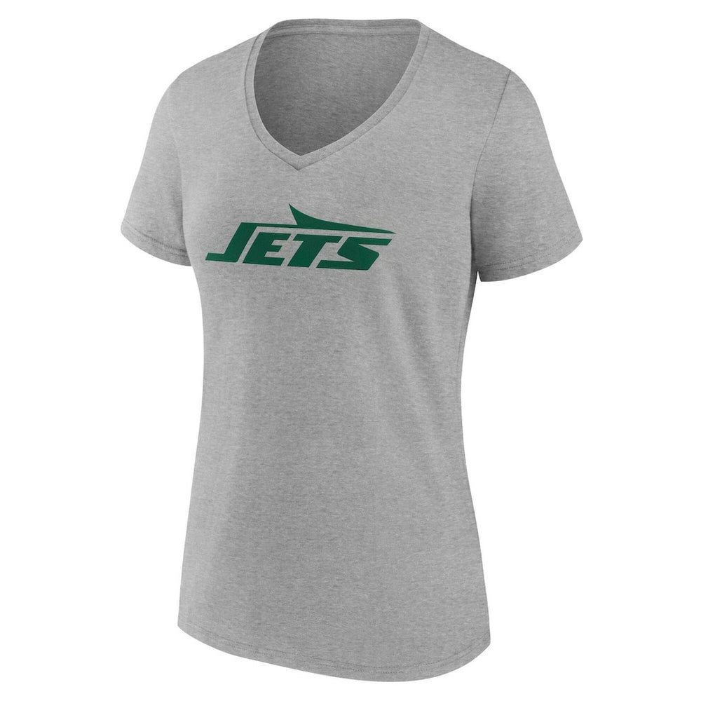 New York Jets  Women's Team Authentic Personalized Name & Number V-Neck T-Shirt