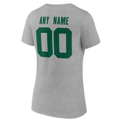 New York Jets  Women's Team Authentic Personalized Name & Number V-Neck T-Shirt