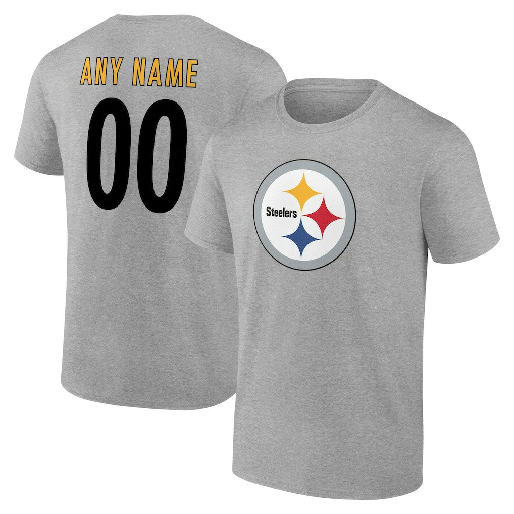 Pittsburgh Steelers  Team Authentic Personalized Name & Number T-Shirt
