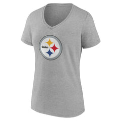 Pittsburgh Steelers  Women's Team Authentic Personalized Name & Number V-Neck T-Shirt
