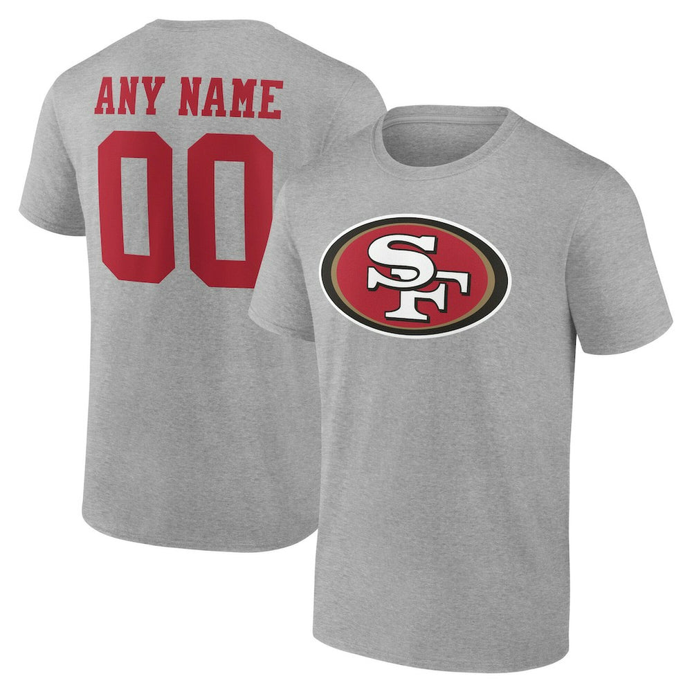 San Francisco 49ers  Team Authentic Personalized Name & Number T-Shirt