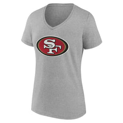 San Francisco 49ers  Women's Team Authentic Personalized Name & Number V-Neck T-Shirt
