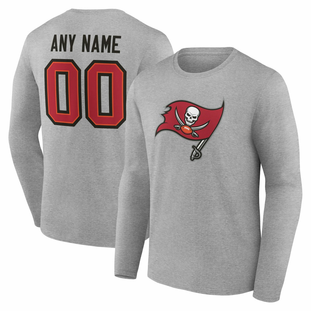 Tampa Bay Buccaneers  Team Authentic Personalized Name & Number Long Sleeve T-Shirt