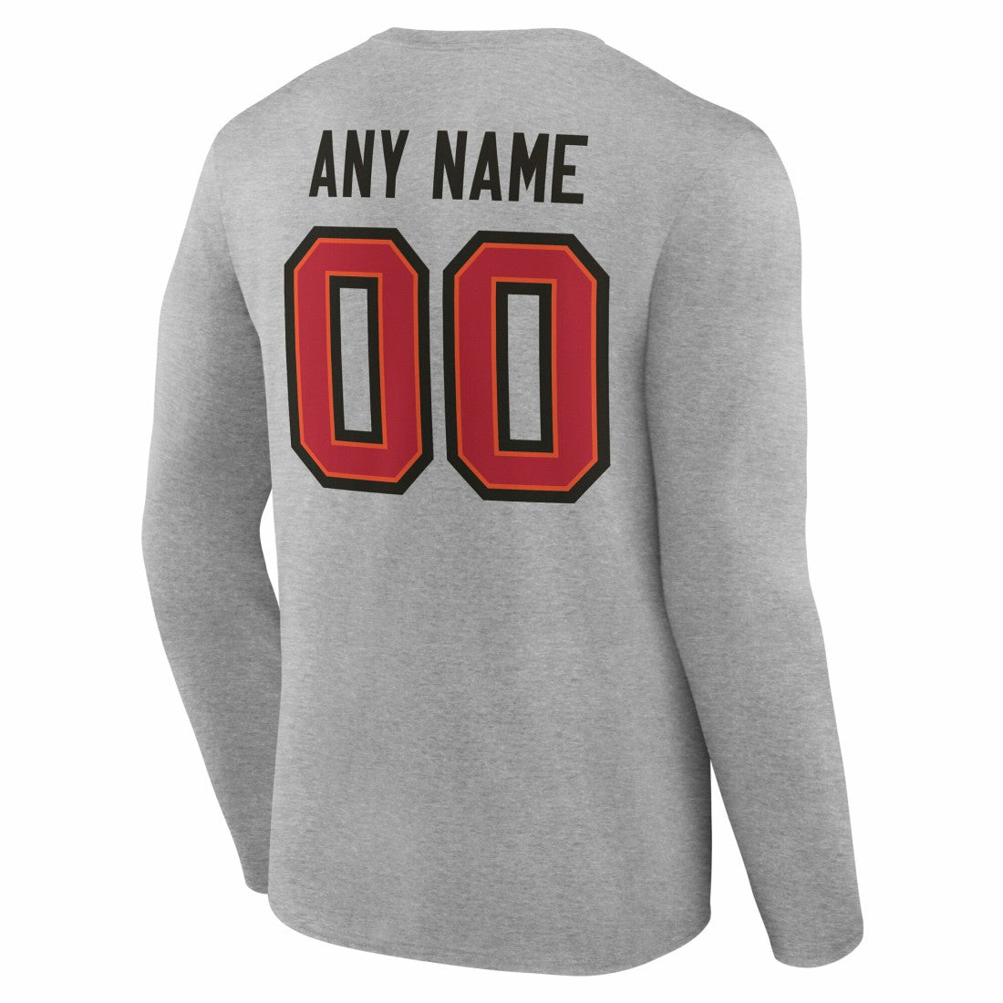 Tampa Bay Buccaneers  Team Authentic Personalized Name & Number Long Sleeve T-Shirt