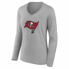 Tampa Bay Buccaneers  Women's Team Authentic Personalized Name & Number Long Sleeve V-Neck T-Shirt