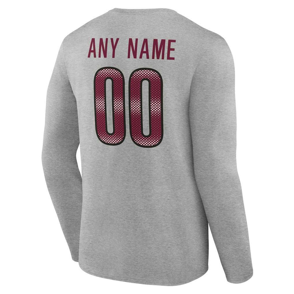 Washington Commanders  Team Authentic Personalized Name & Number Long Sleeve T-Shirt