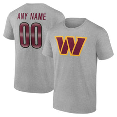 Washington Commanders  Team Authentic Personalized Name & Number T-Shirt