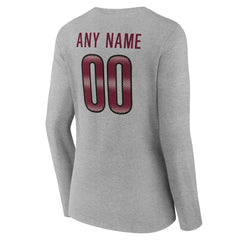 Washington Commanders  Women's Team Authentic Personalized Name & Number Long Sleeve V-Neck T-Shirt