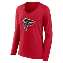 Atlanta Falcons  Women's Team Authentic Personalized Name & Number Long Sleeve V-Neck T-Shirt