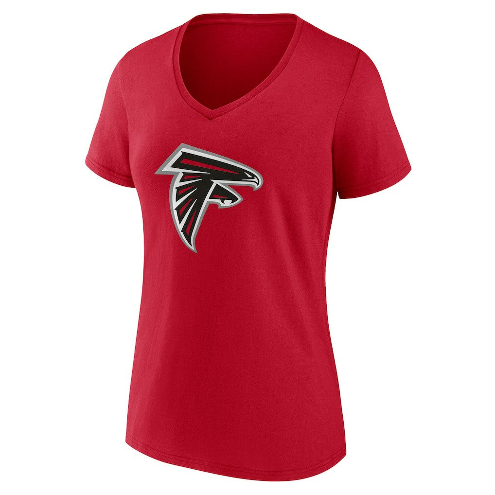 Atlanta Falcons  Women's Team Authentic Personalized Name & Number V-Neck T-Shirt